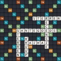 Het verslavende wordfeud speelveld