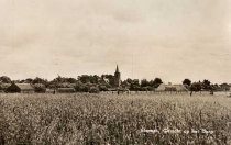 Oude foto van Nunspeet, gezicht op het dorp